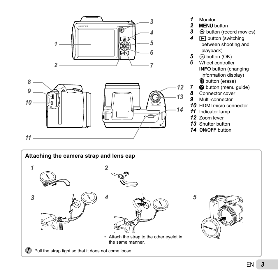 Olympus SP-620UZ User Manual | Page 3 / 76