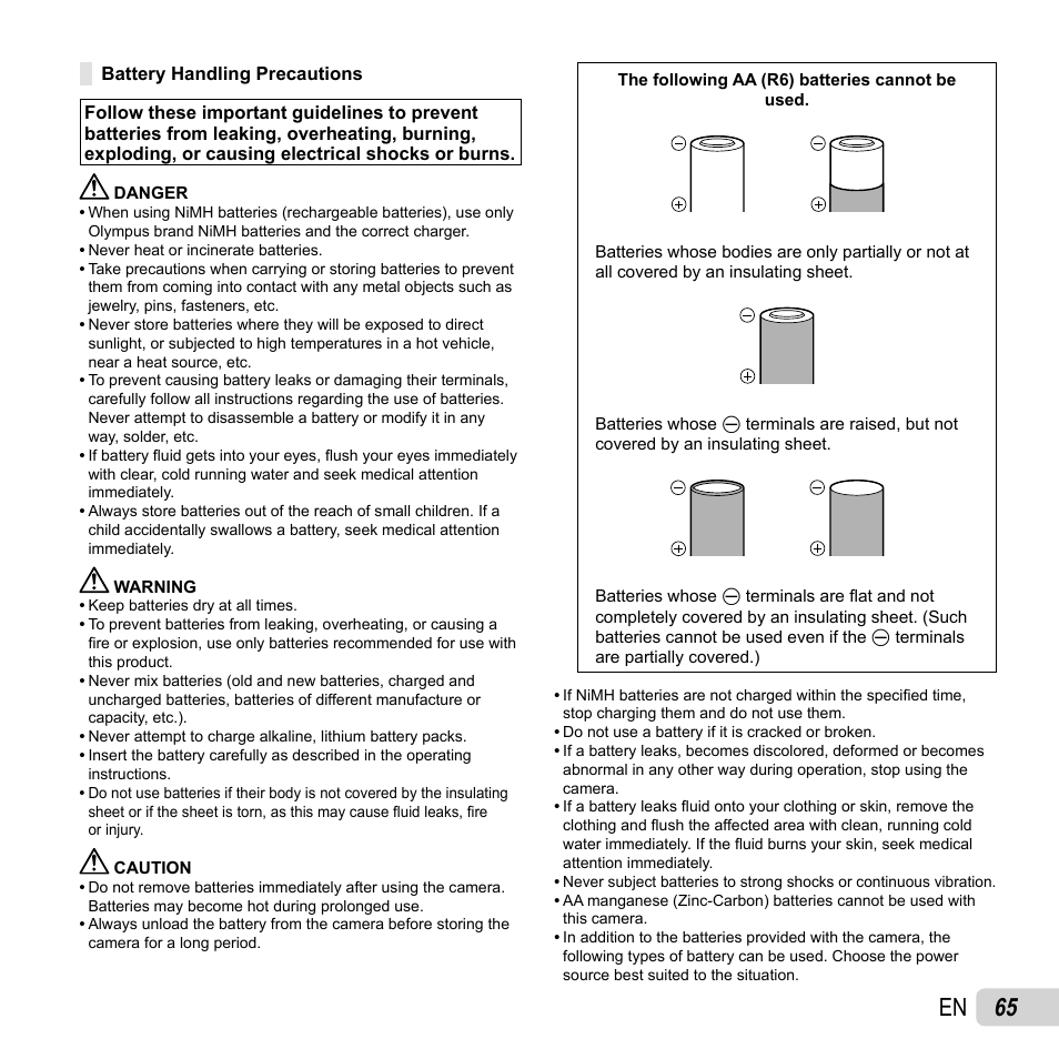 65 en | Olympus SP-620UZ User Manual | Page 65 / 76