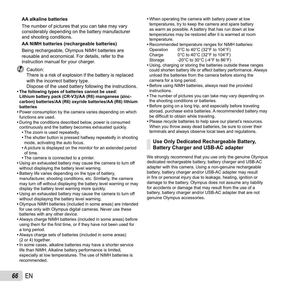 66 en | Olympus SP-620UZ User Manual | Page 66 / 76