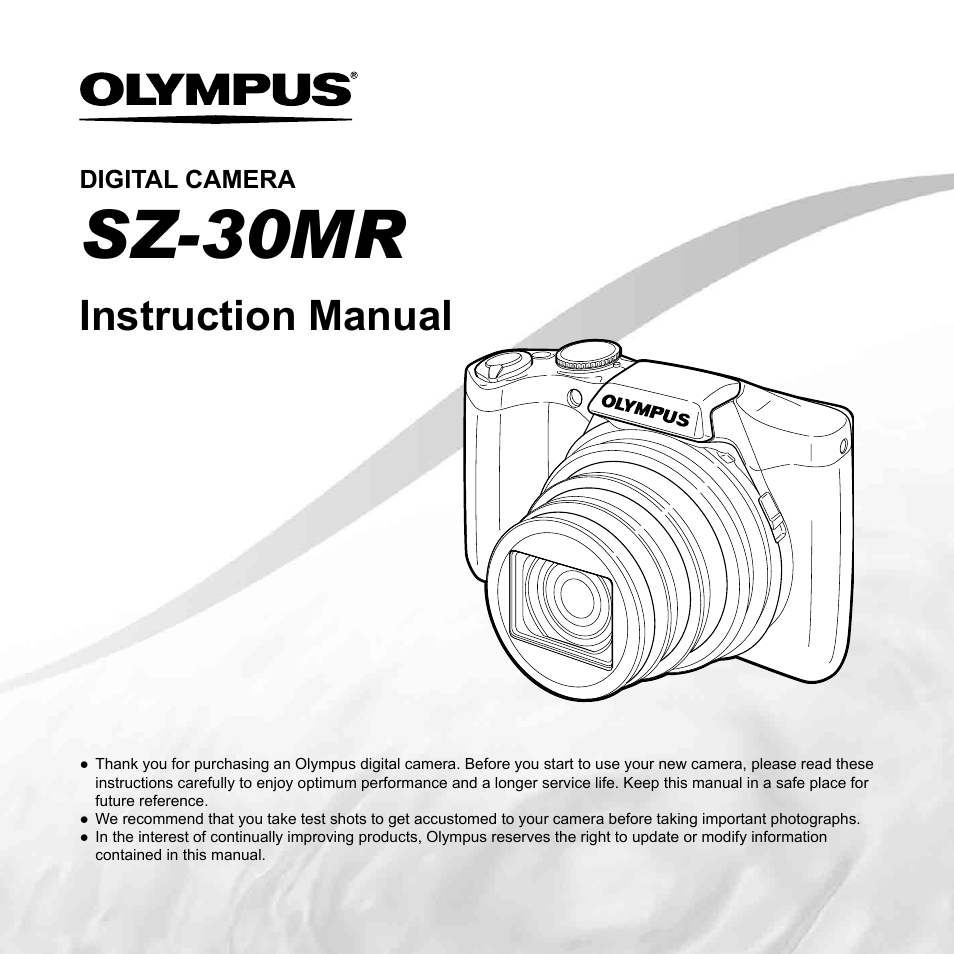 Olympus SZ-30MR User Manual | 84 pages