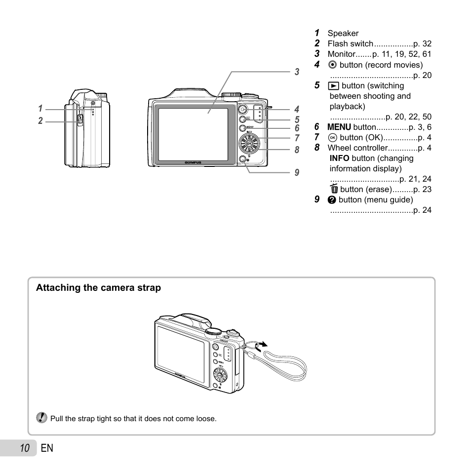 10 en | Olympus SZ-30MR User Manual | Page 10 / 84