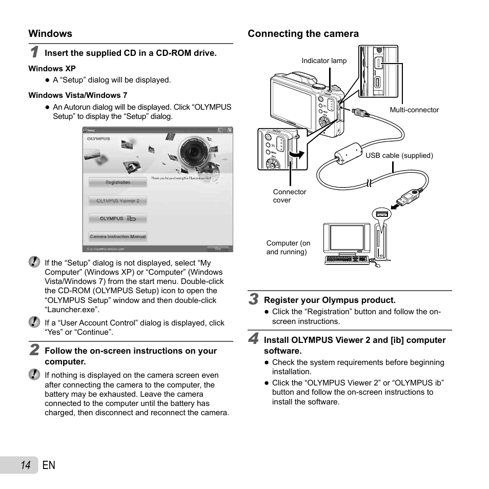 14 en | Olympus SZ-30MR User Manual | Page 14 / 84