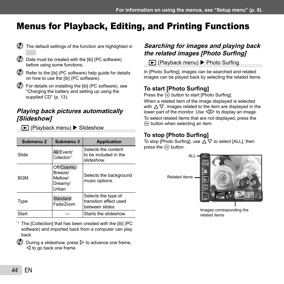 44 en | Olympus SZ-30MR User Manual | Page 44 / 84