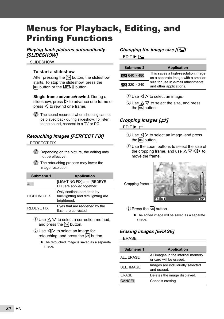 30 en | Olympus T-100 User Manual | Page 30 / 61