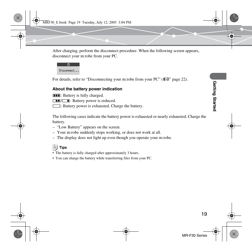 Olympus MR-F30 Series User Manual | Page 19 / 86