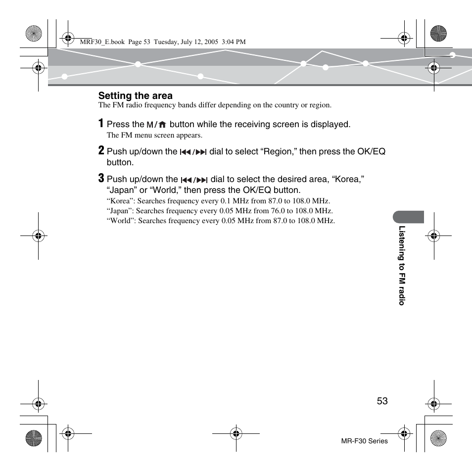 Olympus MR-F30 Series User Manual | Page 53 / 86