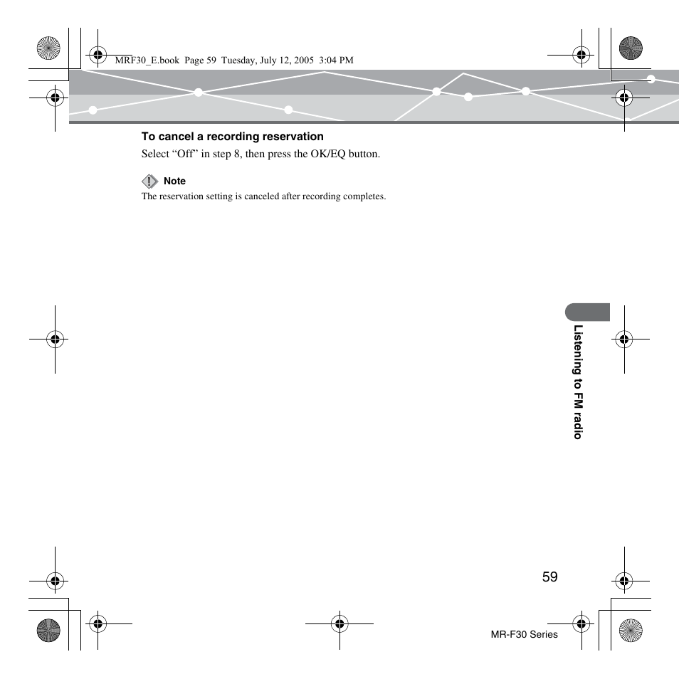 Olympus MR-F30 Series User Manual | Page 59 / 86