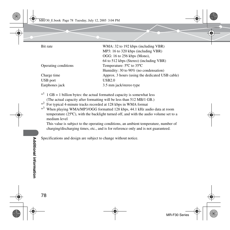 Olympus MR-F30 Series User Manual | Page 78 / 86