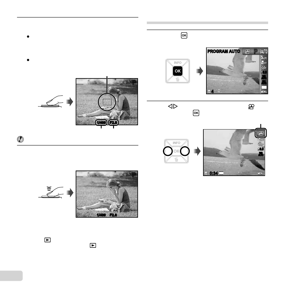 20 en, Shooting movies [movie | Olympus FE-5050 User Manual | Page 20 / 75