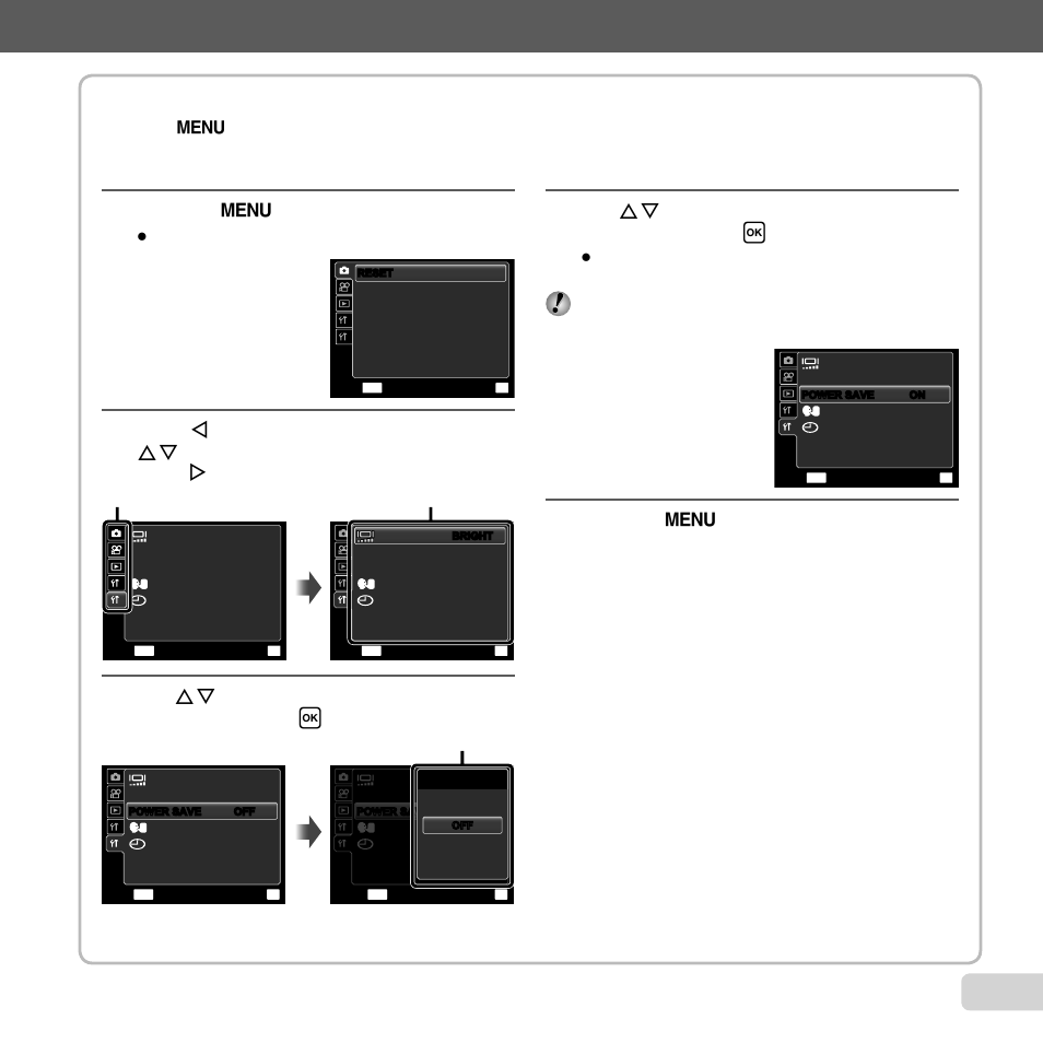 Setup menu, Press the m button, Press the m button to complete the setting | The setup menu is displayed | Olympus FE-5050 User Manual | Page 5 / 75