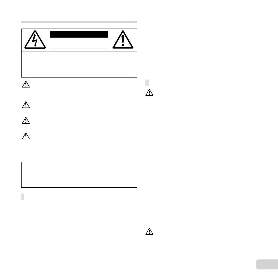 63 en, Safety precautions | Olympus FE-5050 User Manual | Page 63 / 75