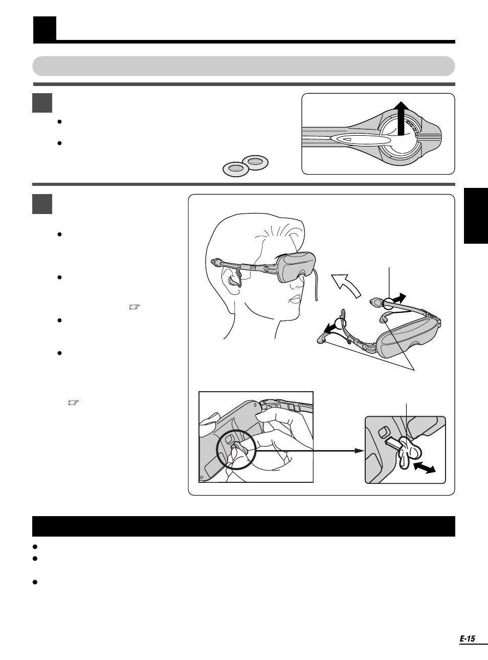 Wearing/removing the display unit, Notice, Wearing the display unit | Olympus FMD-250W User Manual | Page 15 / 31