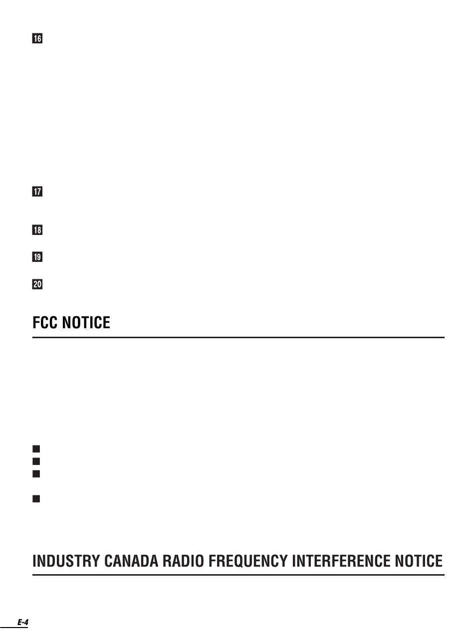Fcc notice | Olympus FMD-250W User Manual | Page 4 / 31