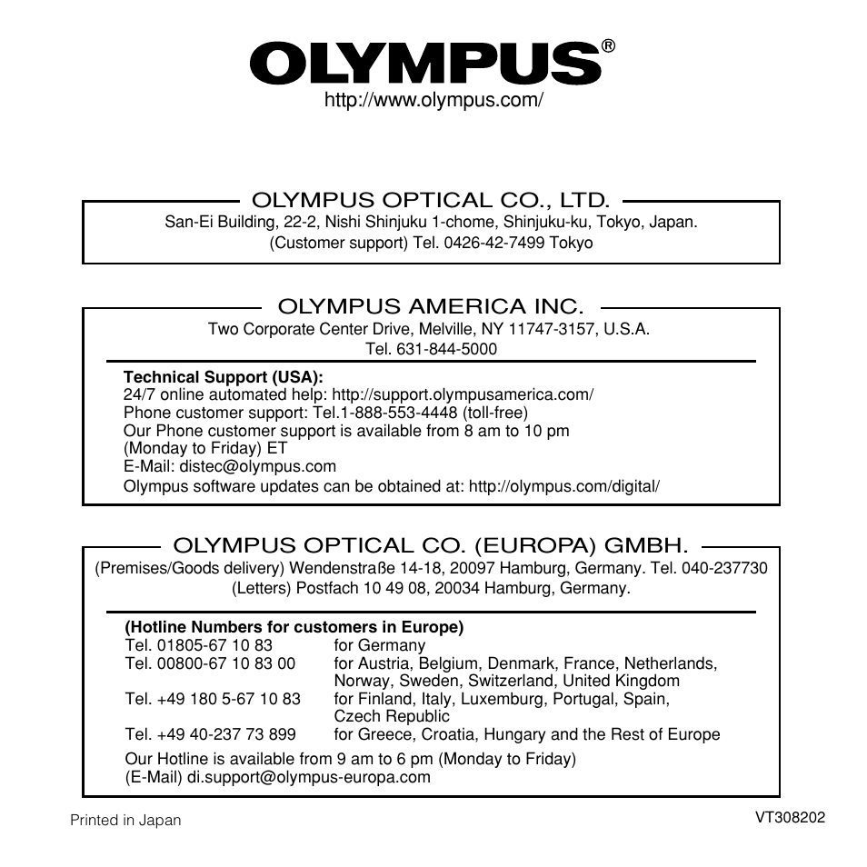Olympus CAMEDIA BU-300 User Manual | Page 52 / 52