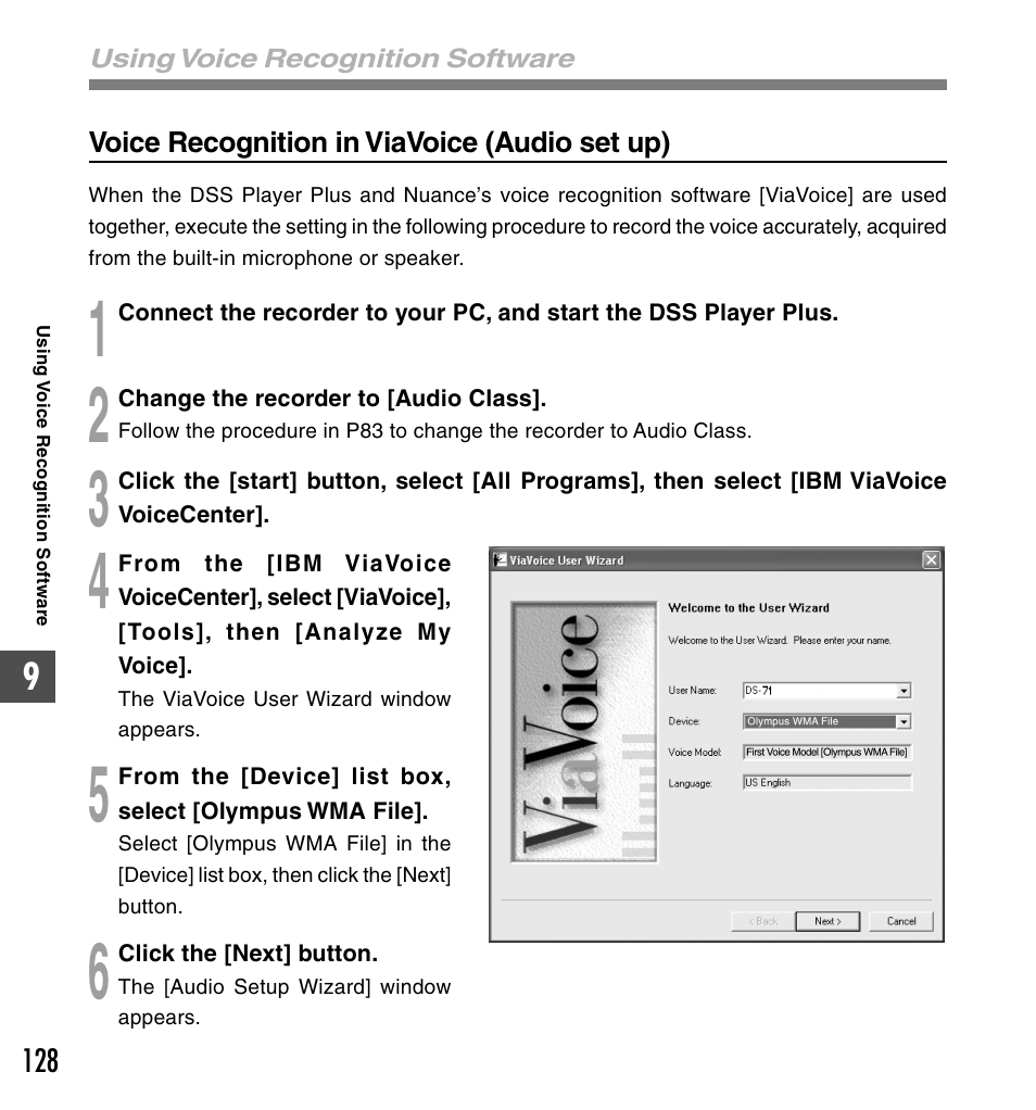 Olympus DS-61 User Manual | Page 128 / 171
