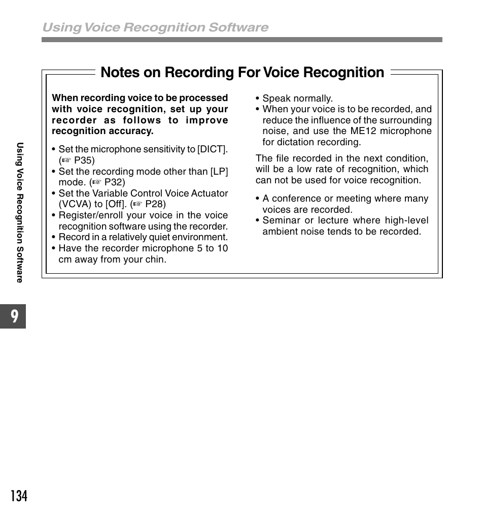 Using voice recognition software | Olympus DS-61 User Manual | Page 134 / 171