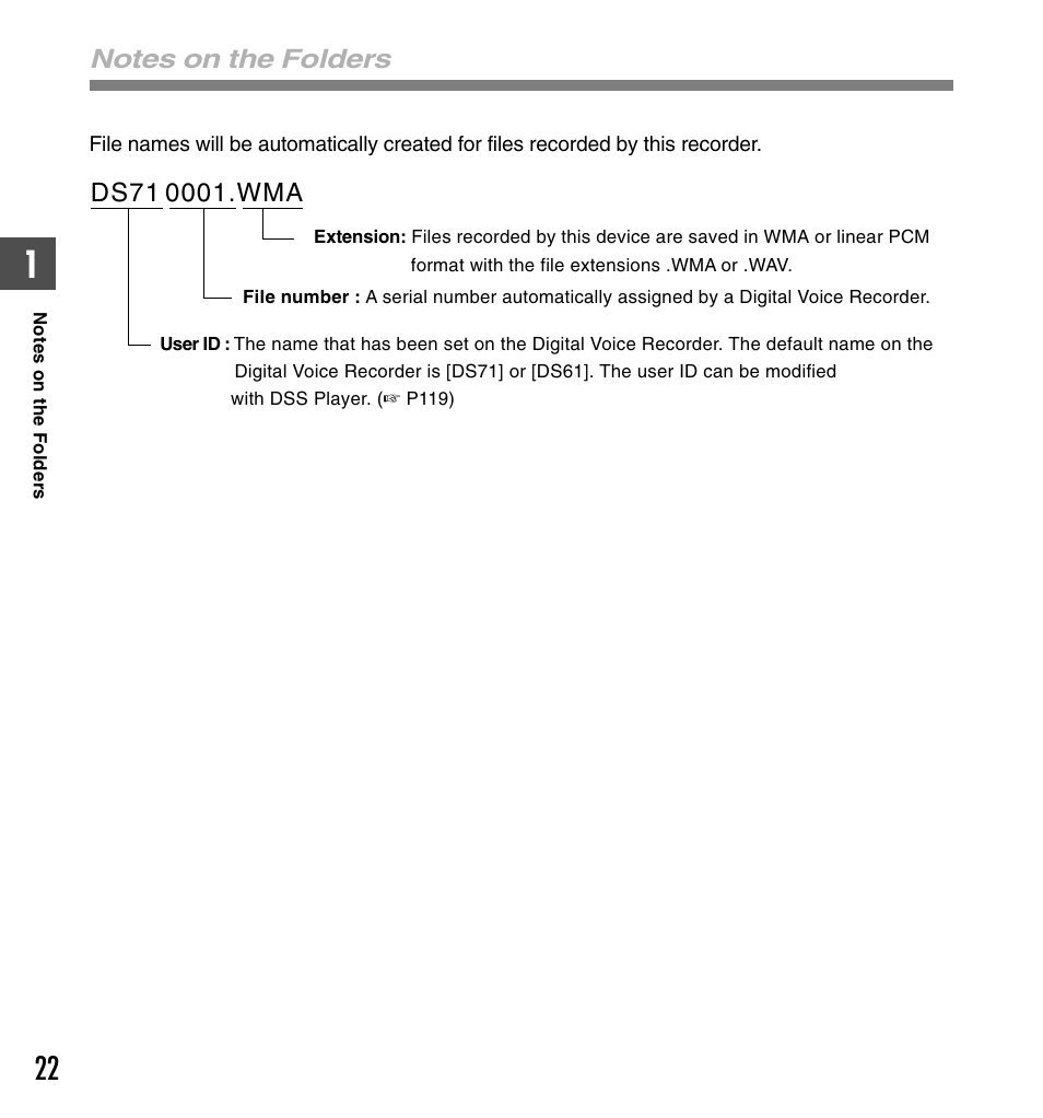 Olympus DS-61 User Manual | Page 22 / 171