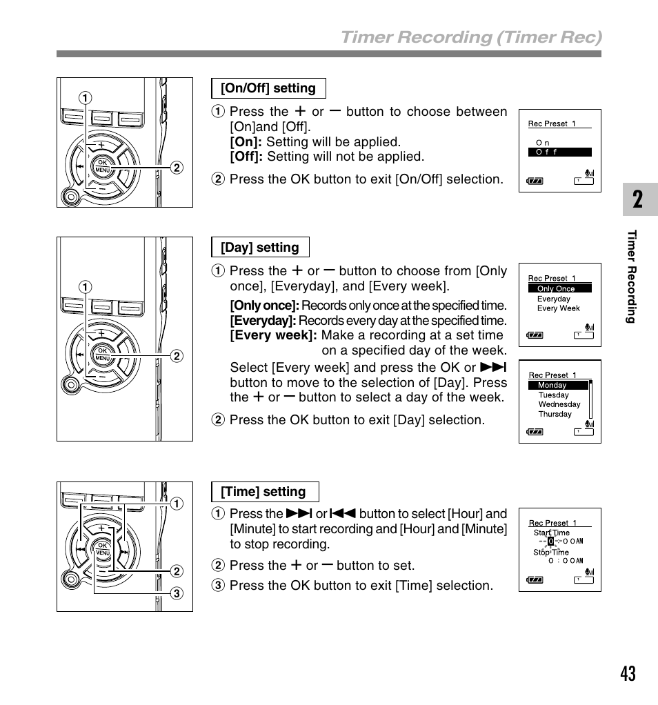 Olympus DS-61 User Manual | Page 43 / 171