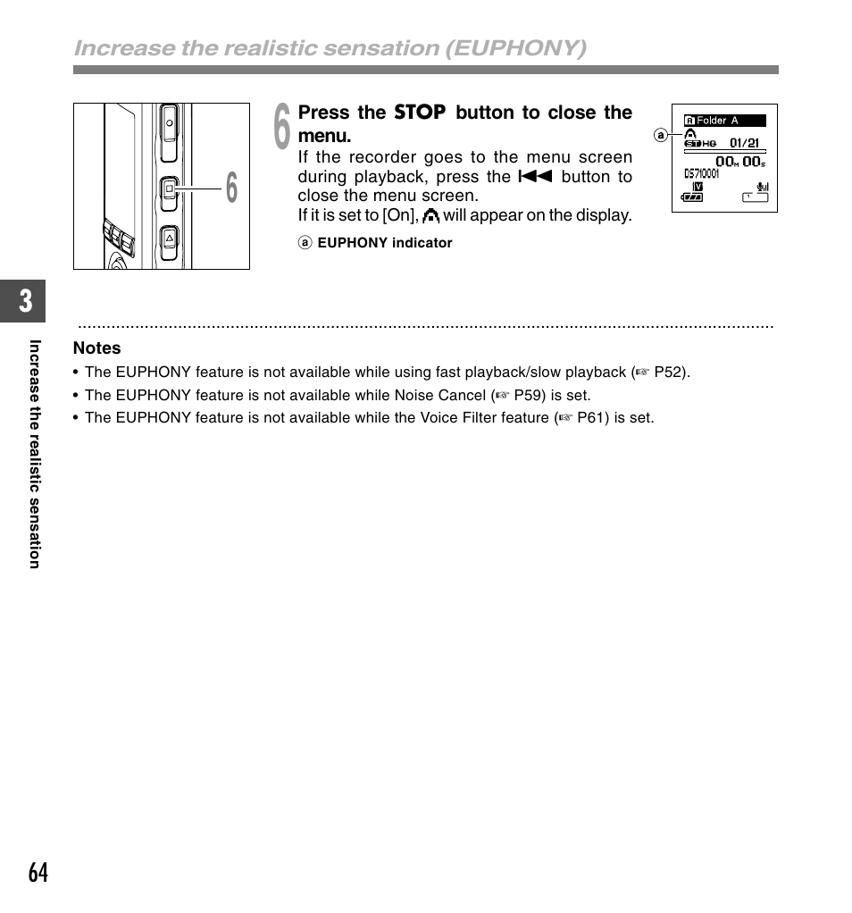 Olympus DS-61 User Manual | Page 64 / 171