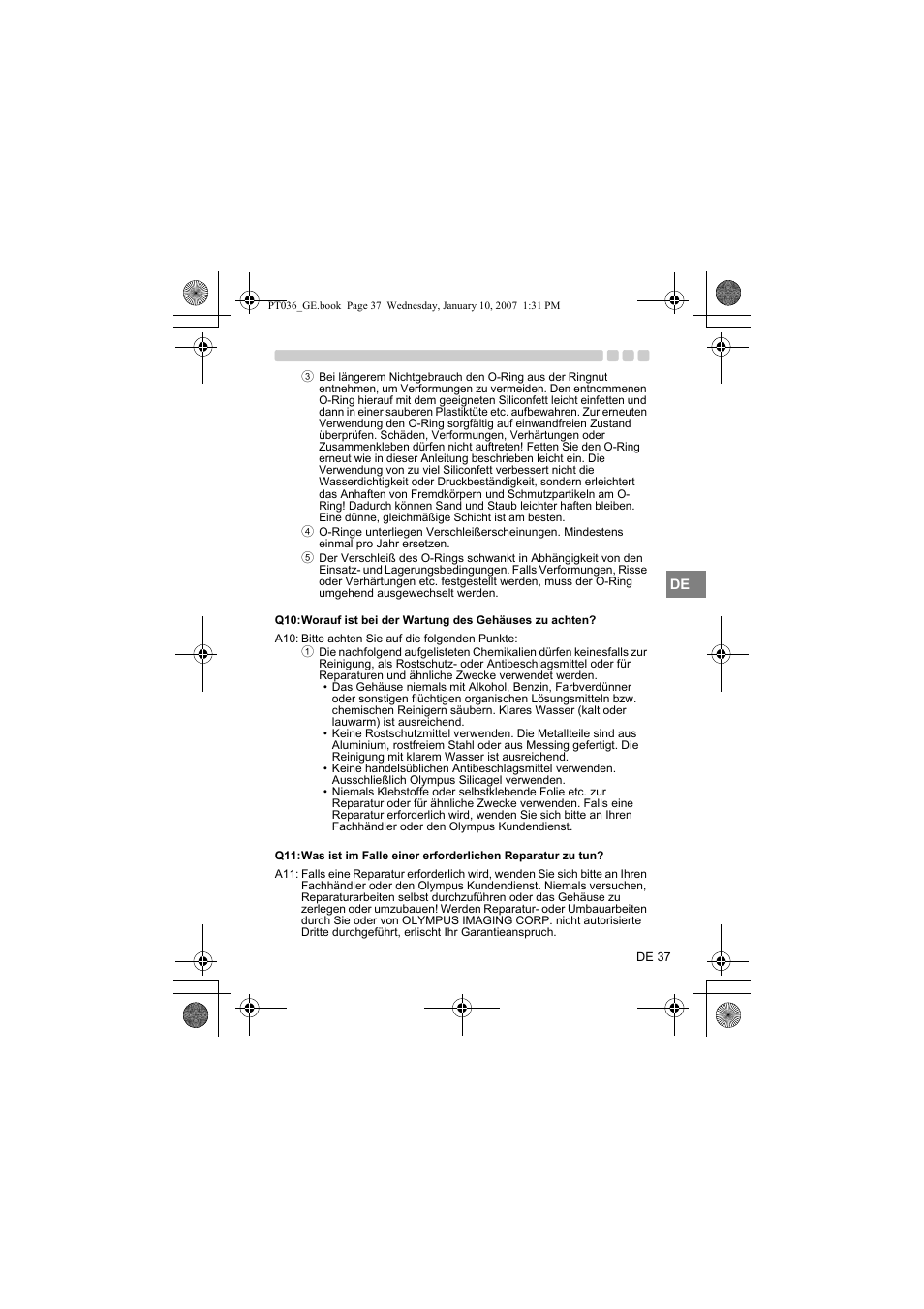 Olympus PT-036 User Manual | Page 151 / 268