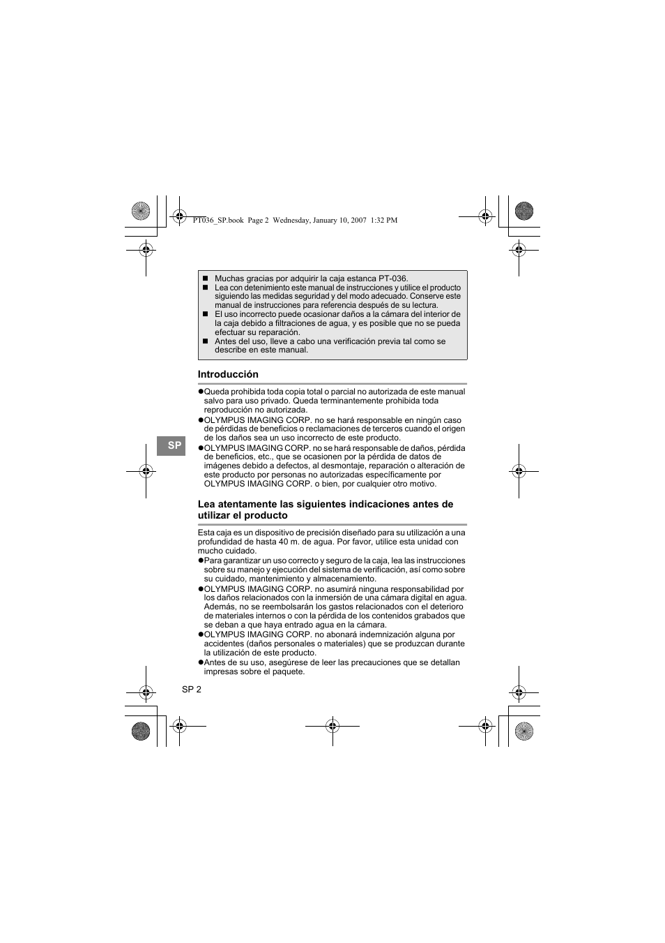 Olympus PT-036 User Manual | Page 154 / 268