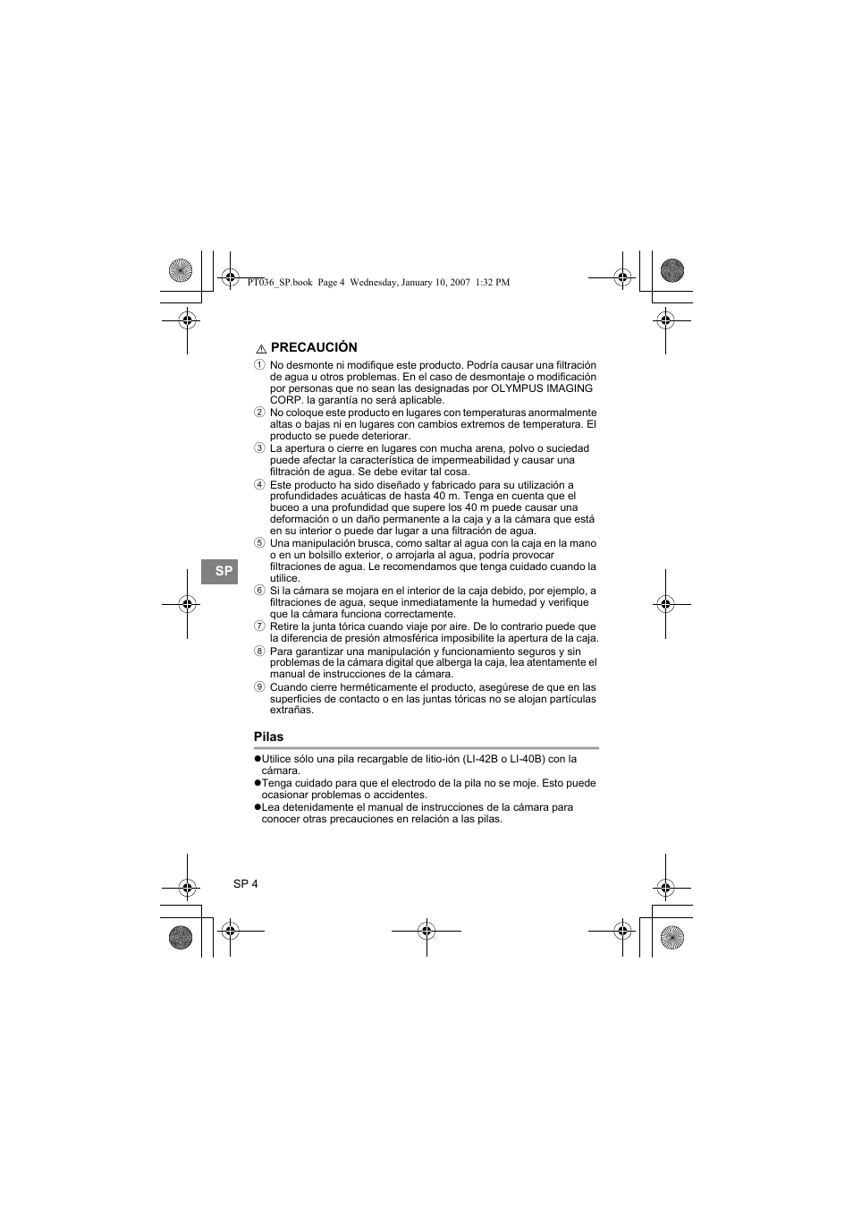 Olympus PT-036 User Manual | Page 156 / 268