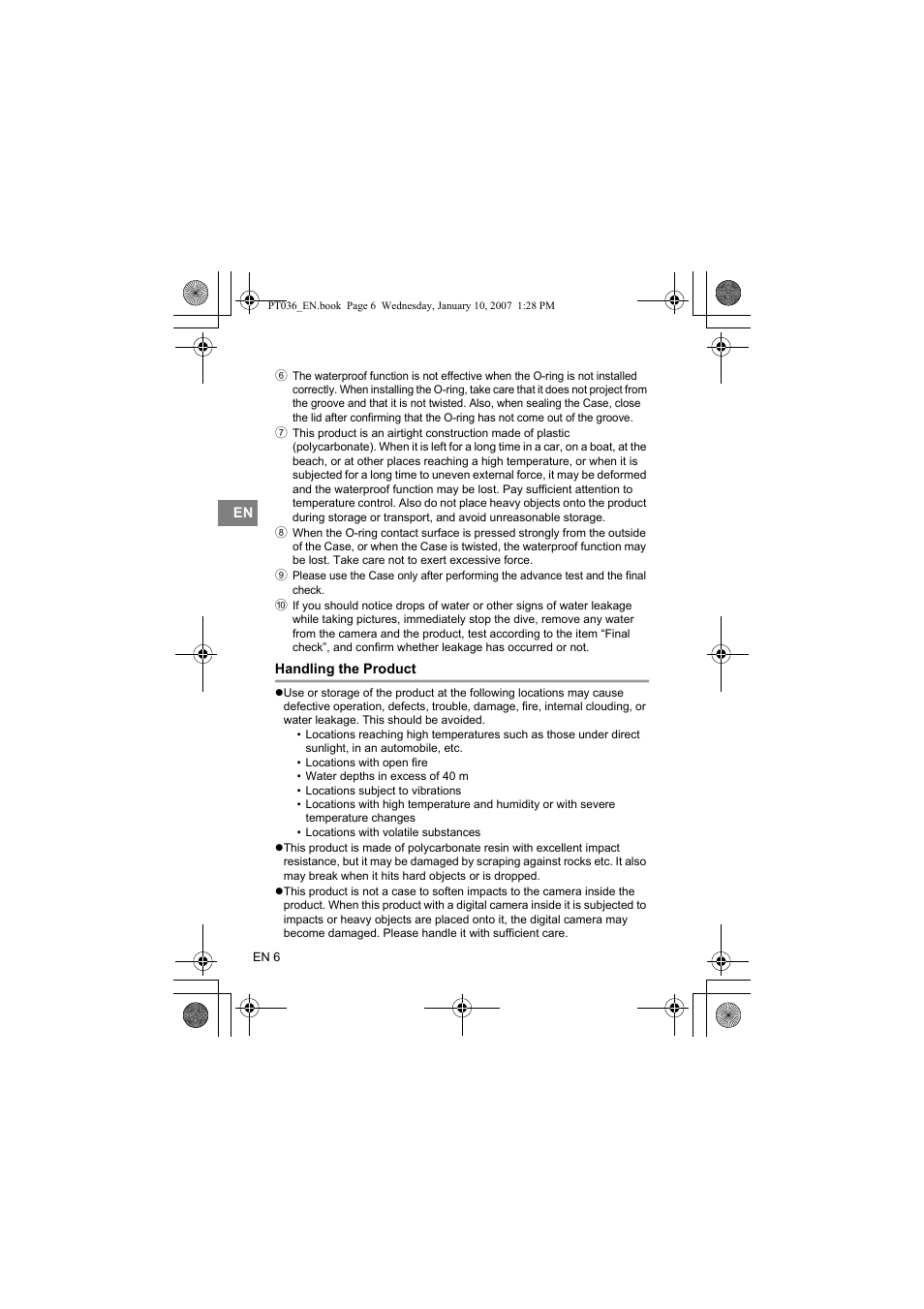 Olympus PT-036 User Manual | Page 44 / 268