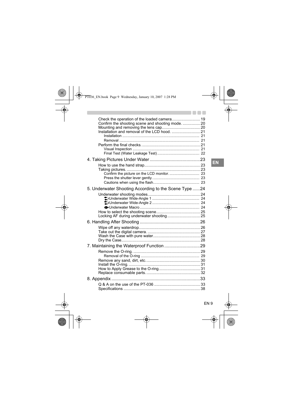 Olympus PT-036 User Manual | Page 47 / 268