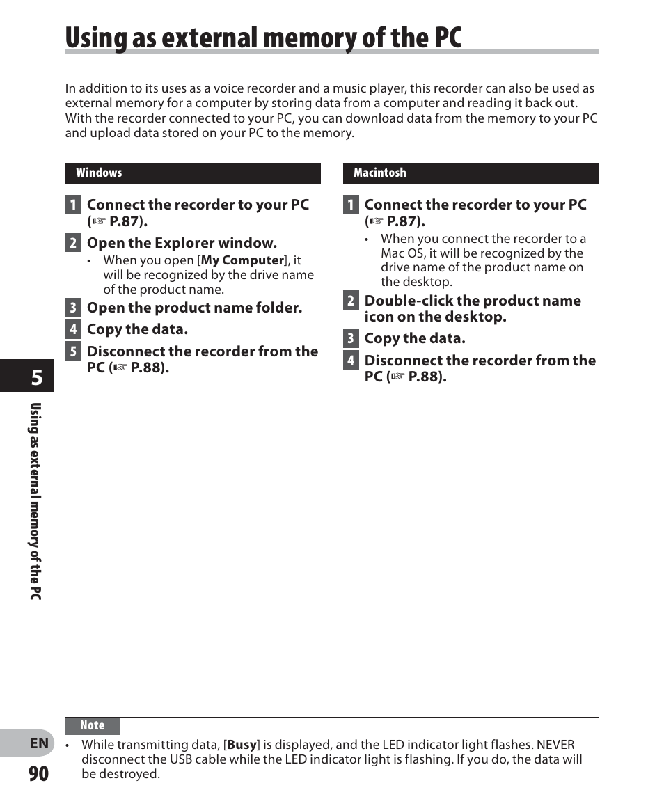 Olympus LS-7 User Manual | Page 90 / 103