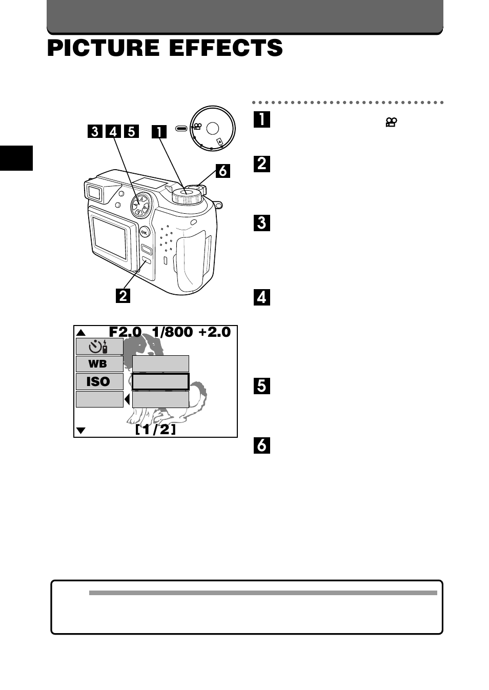 Picture effects | Olympus C-2020ZOOM User Manual | Page 124 / 200