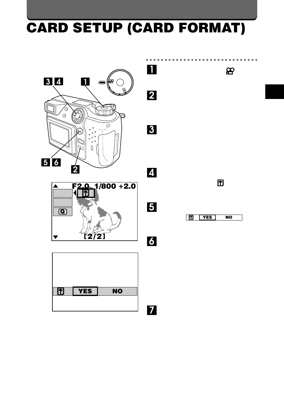 Card setup (card format) | Olympus C-2020ZOOM User Manual | Page 125 / 200