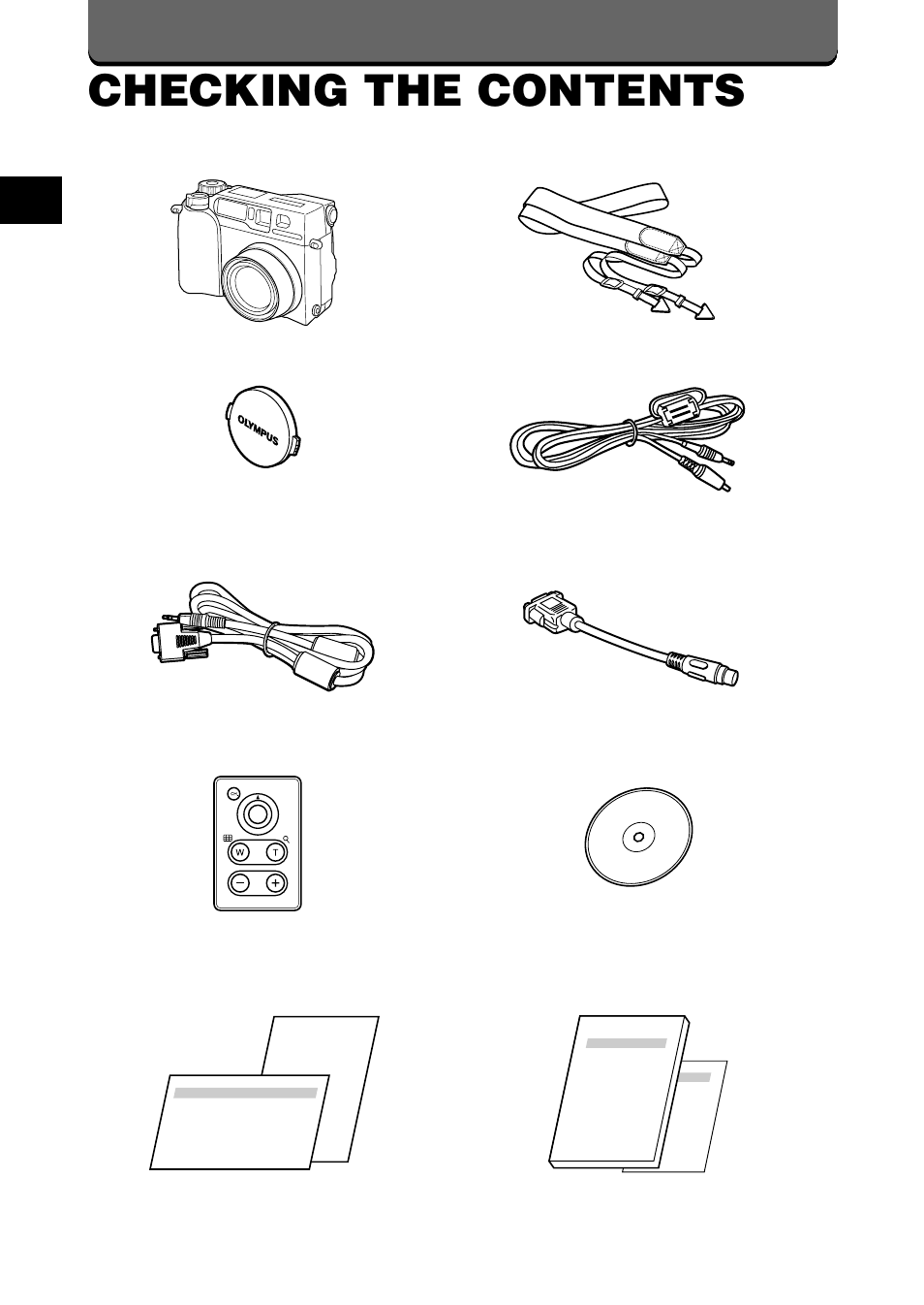 Checking the contents | Olympus C-2020ZOOM User Manual | Page 16 / 200