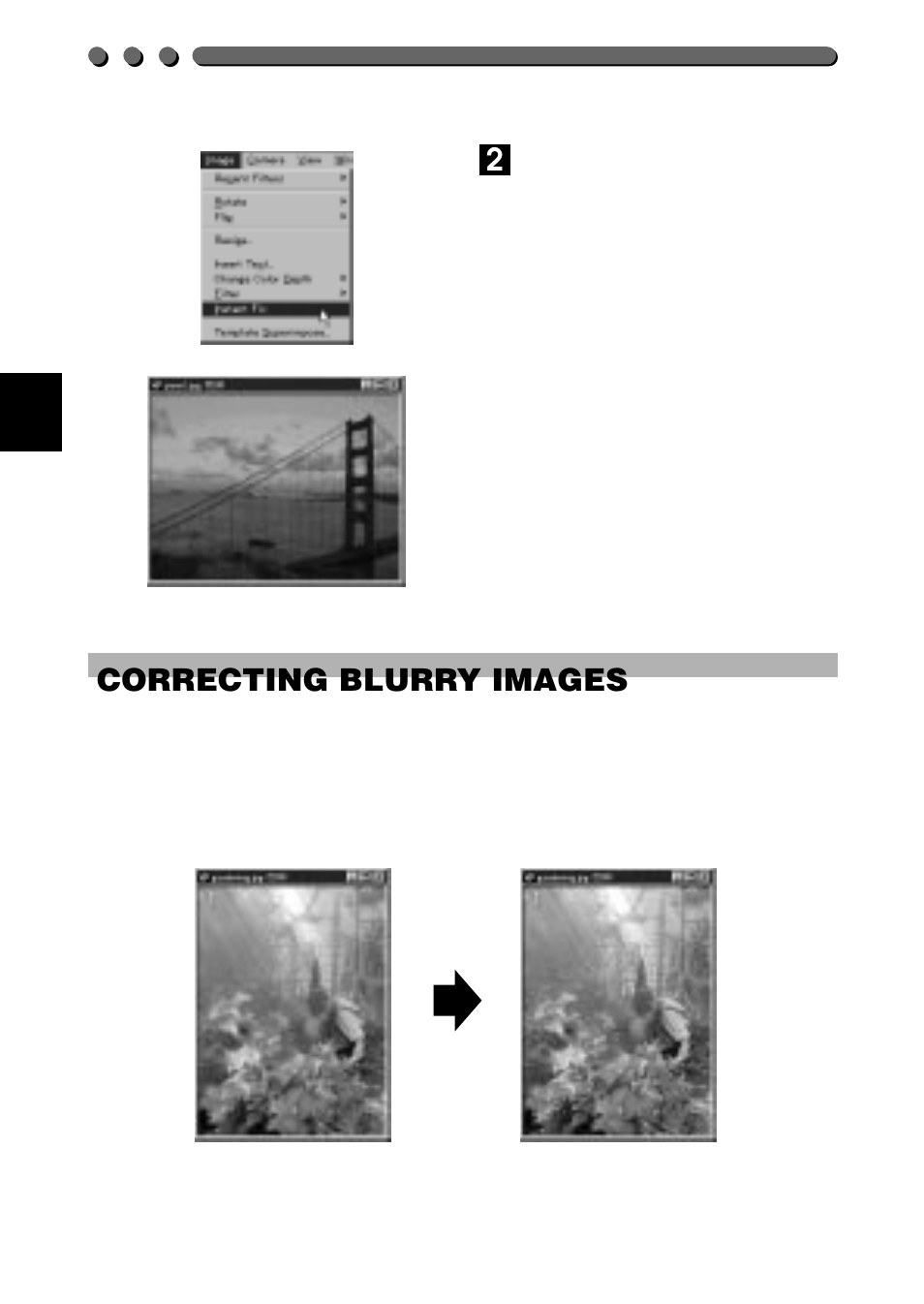 2correcting blurry images | Olympus C-2020ZOOM User Manual | Page 164 / 200