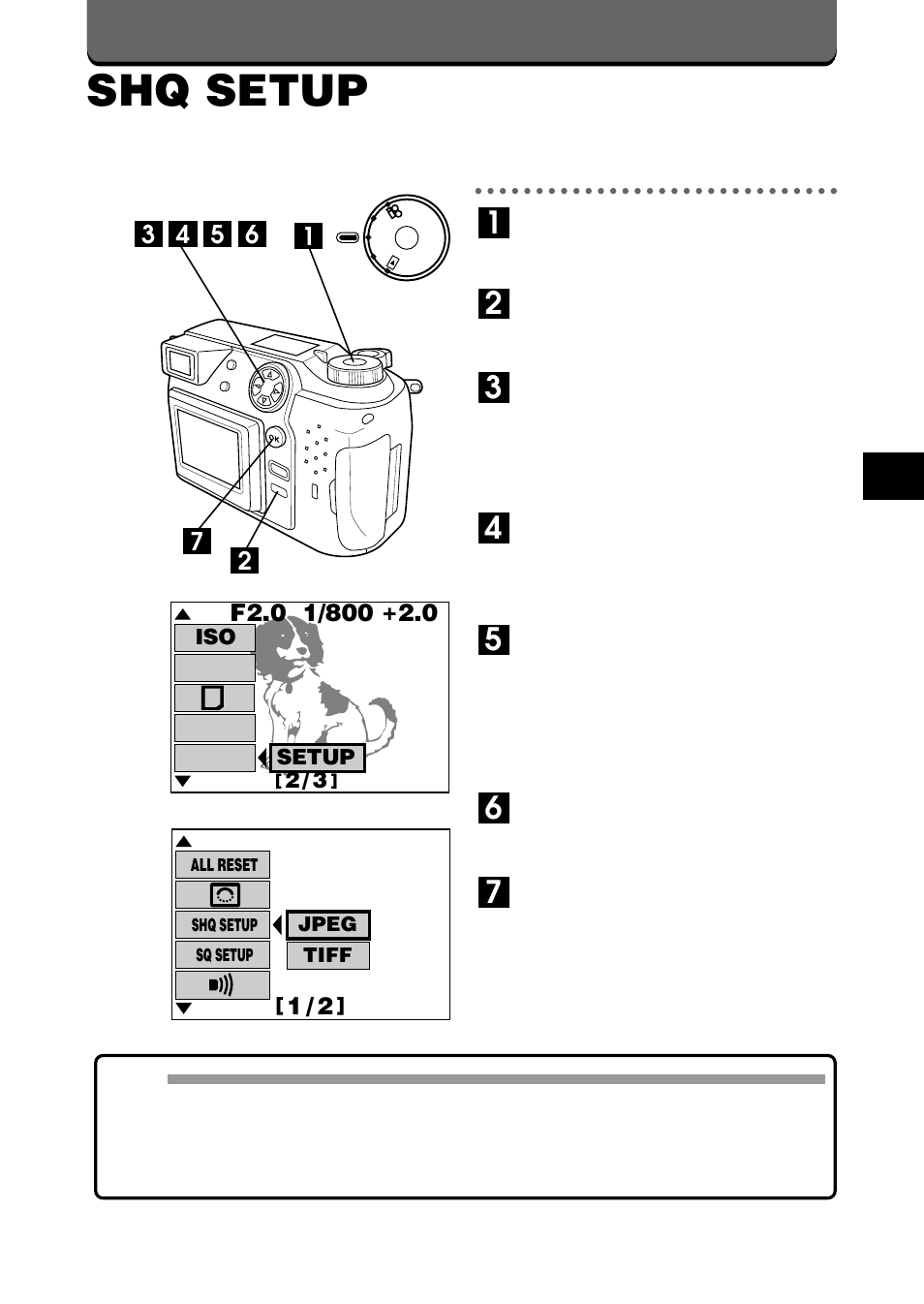 Shq setup | Olympus C-2020ZOOM User Manual | Page 173 / 200