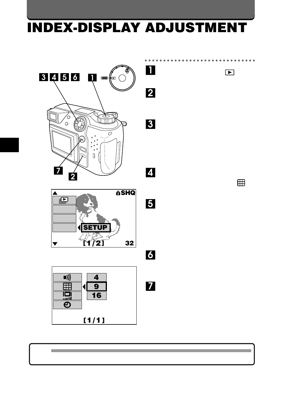 Index-display adjustment | Olympus C-2020ZOOM User Manual | Page 184 / 200