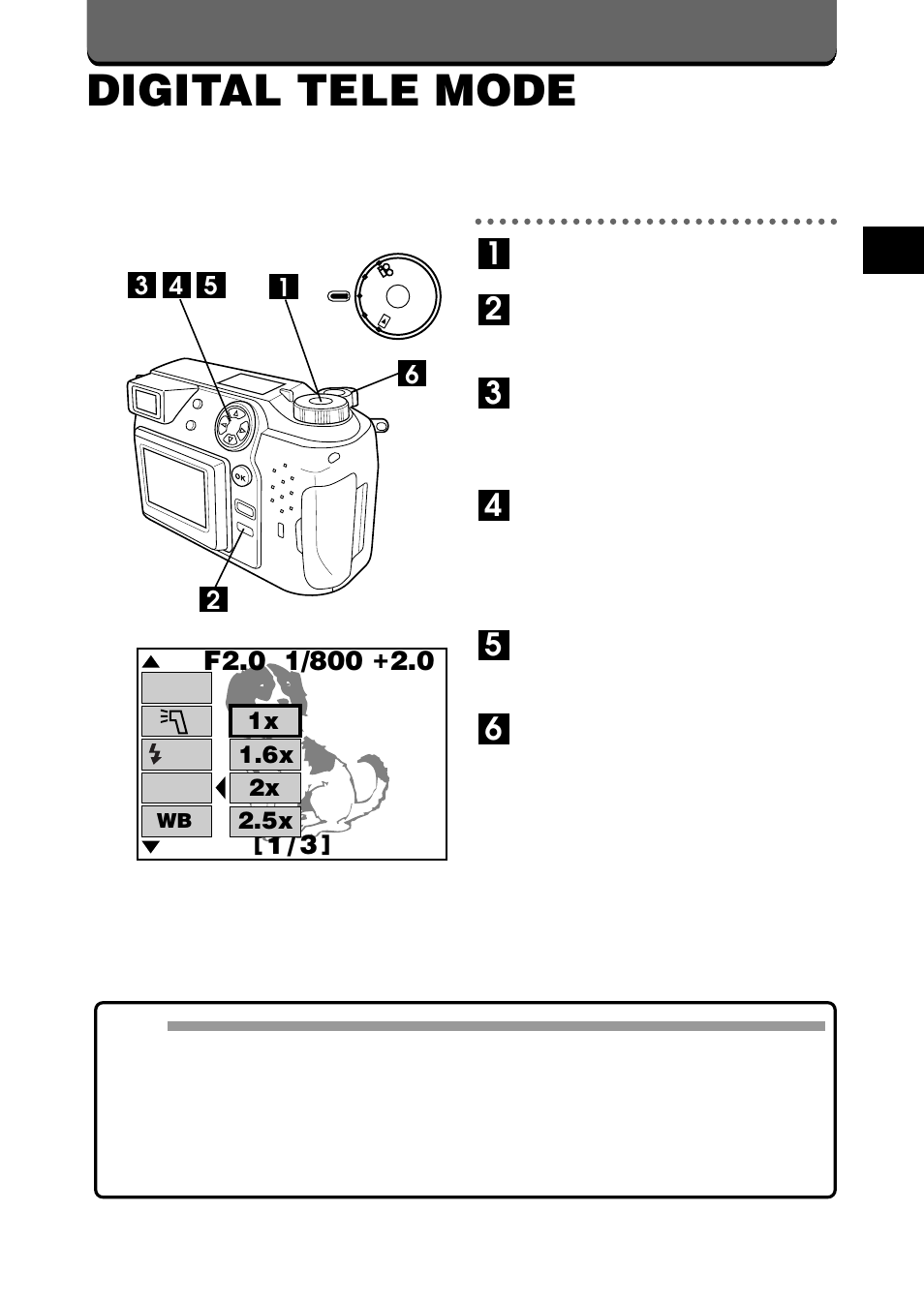 Digital tele mode | Olympus C-2020ZOOM User Manual | Page 77 / 200