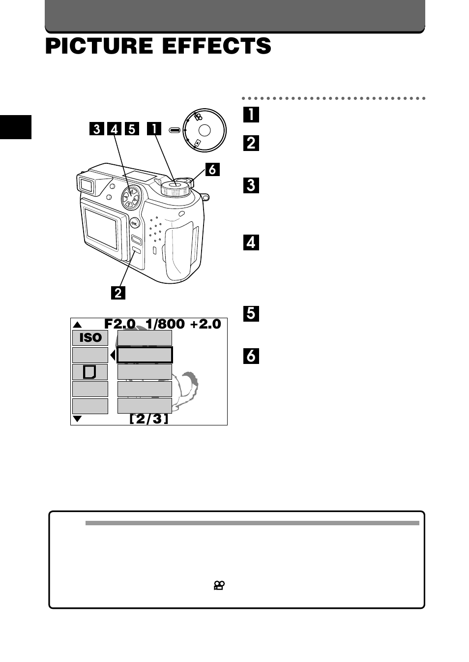 Picture effects | Olympus C-2020ZOOM User Manual | Page 82 / 200