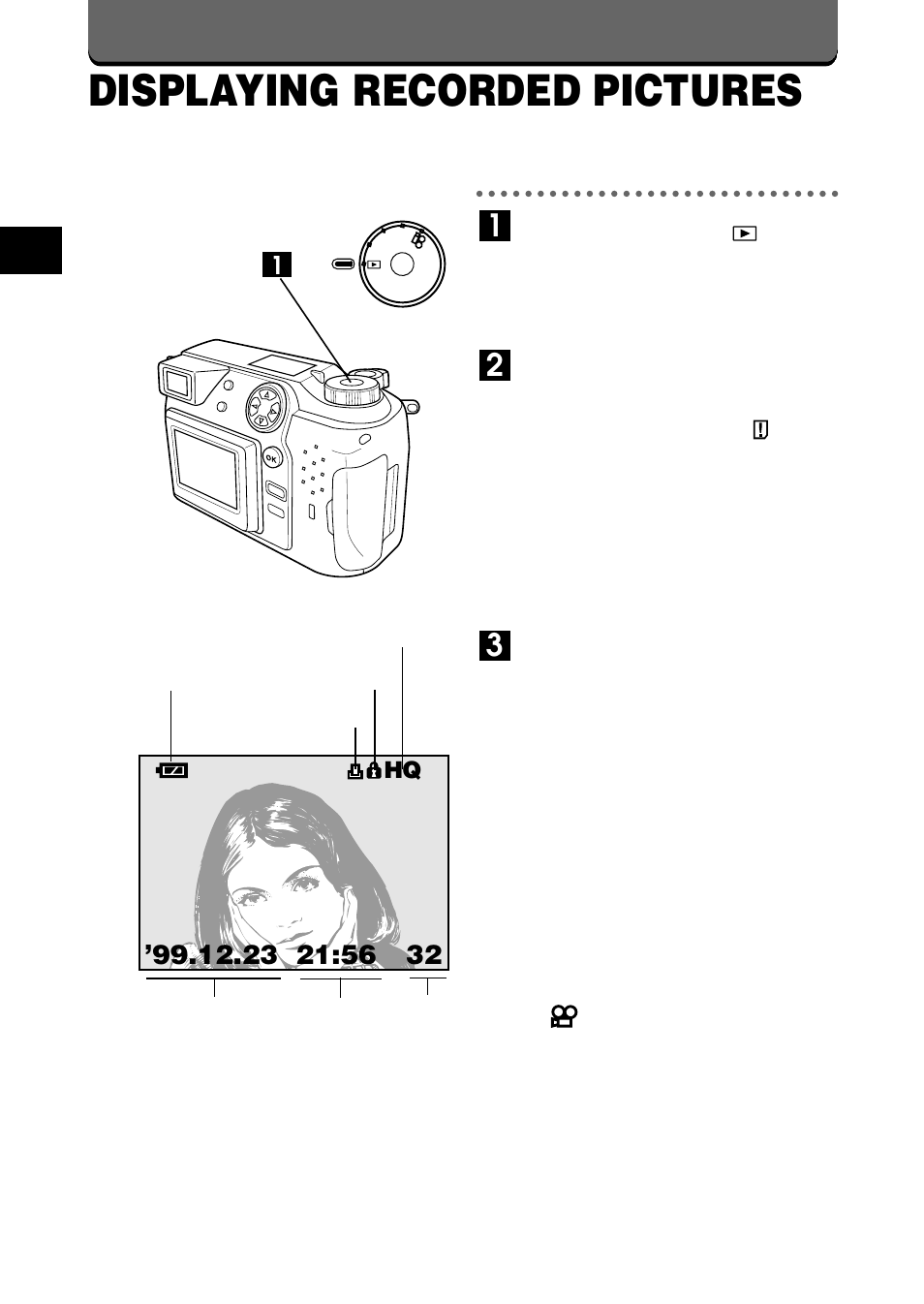 Displaying recorded pictures | Olympus C-2020ZOOM User Manual | Page 90 / 200