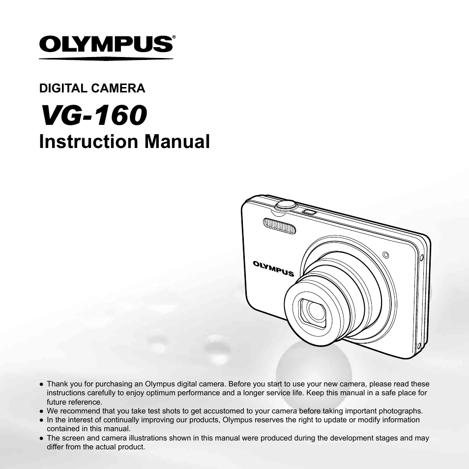 Olympus VG-160 User Manual | 76 pages