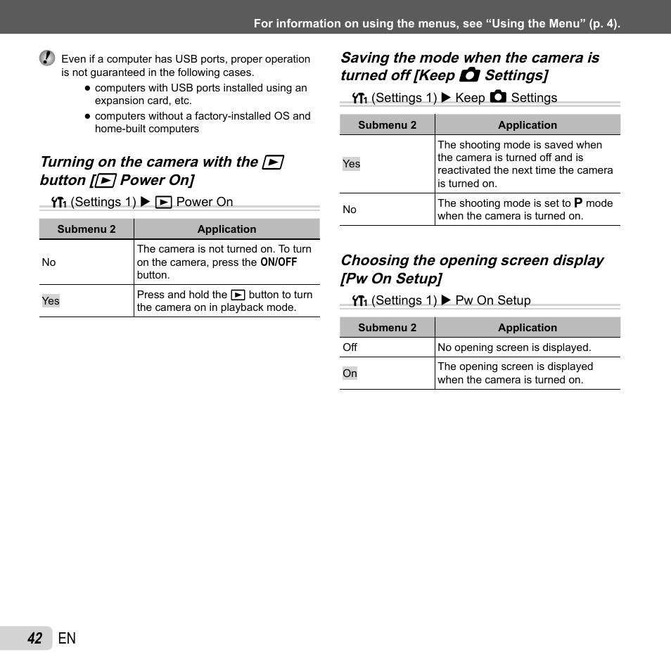 42 en | Olympus VG-160 User Manual | Page 42 / 76