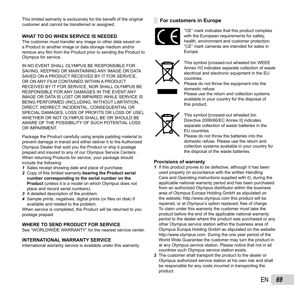 69 en | Olympus VG-160 User Manual | Page 69 / 76