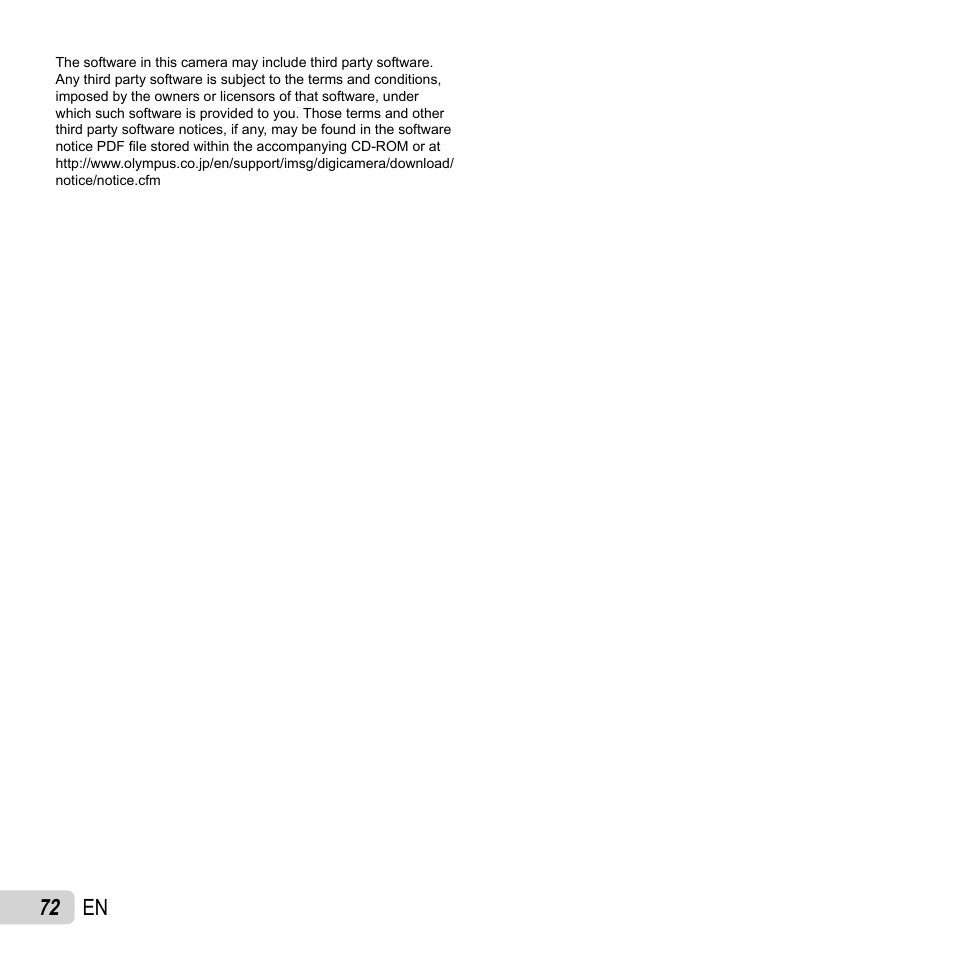 72 en | Olympus VG-160 User Manual | Page 72 / 76