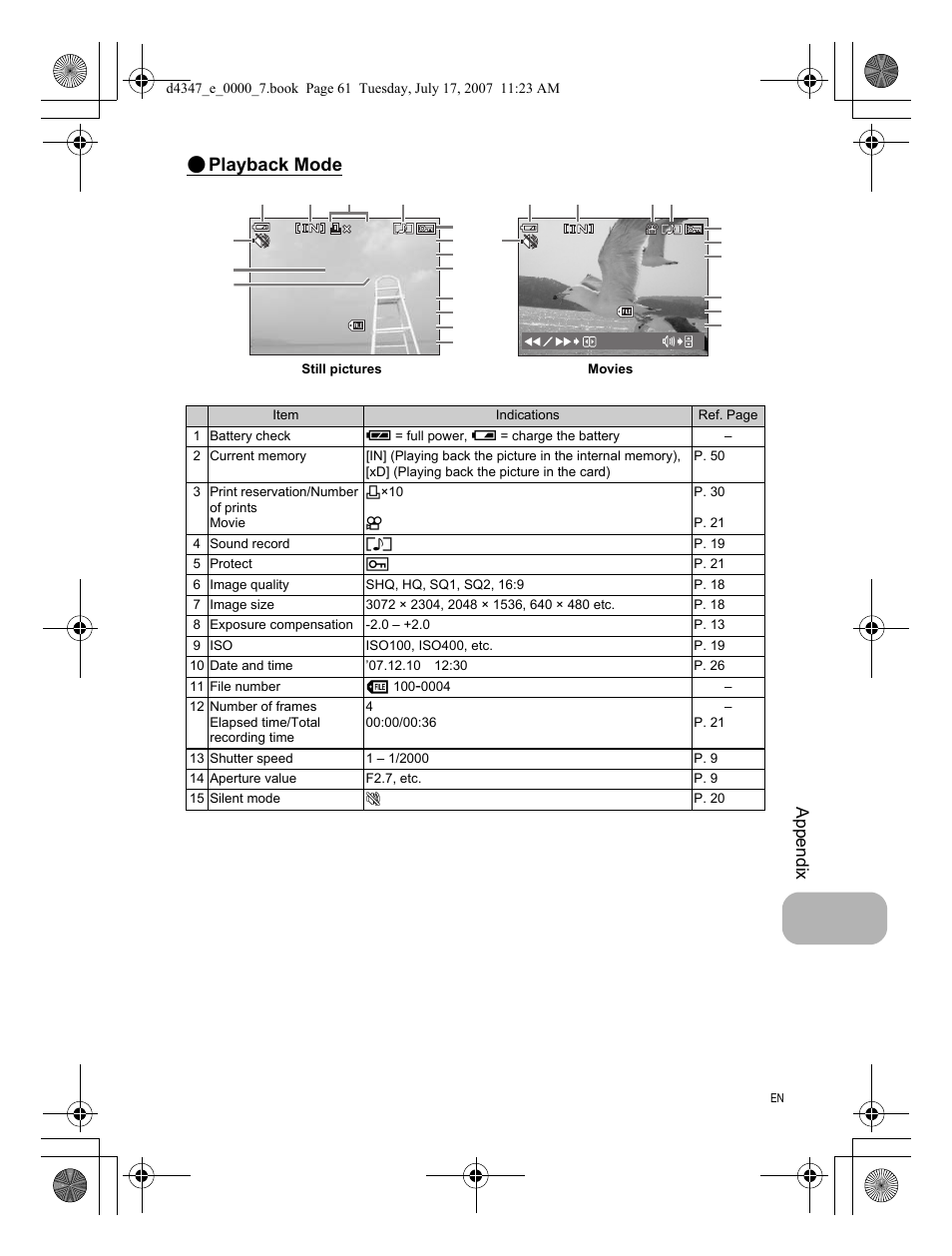 Playback mode | Olympus FE-290 User Manual | Page 61 / 68