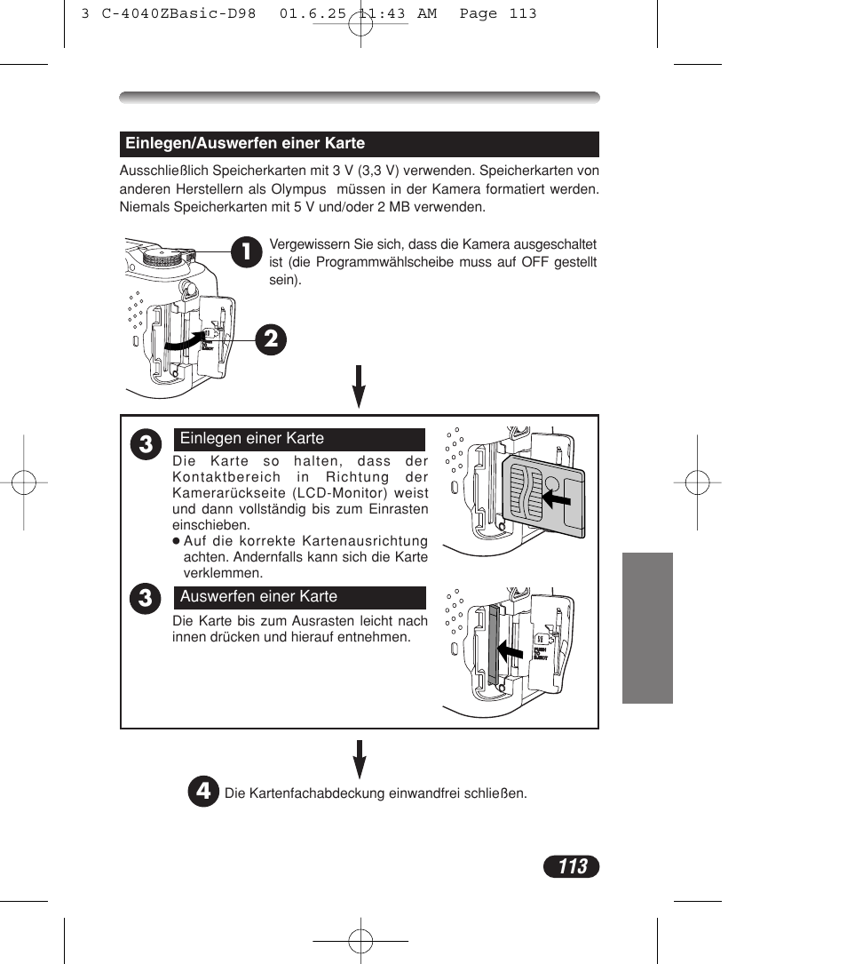 Olympus C-4040ZOOM User Manual | Page 113 / 196