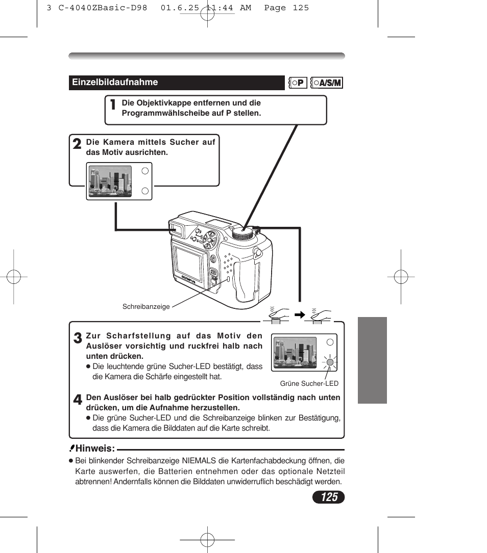 Olympus C-4040ZOOM User Manual | Page 125 / 196