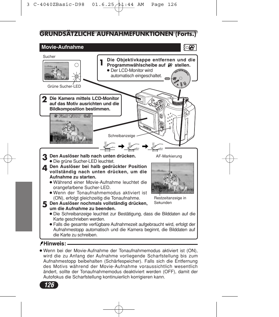 Olympus C-4040ZOOM User Manual | Page 126 / 196