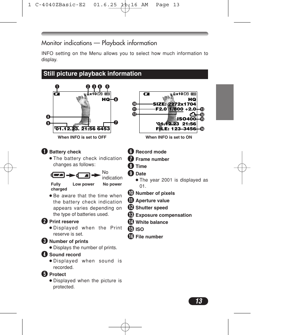 Olympus C-4040ZOOM User Manual | Page 13 / 196