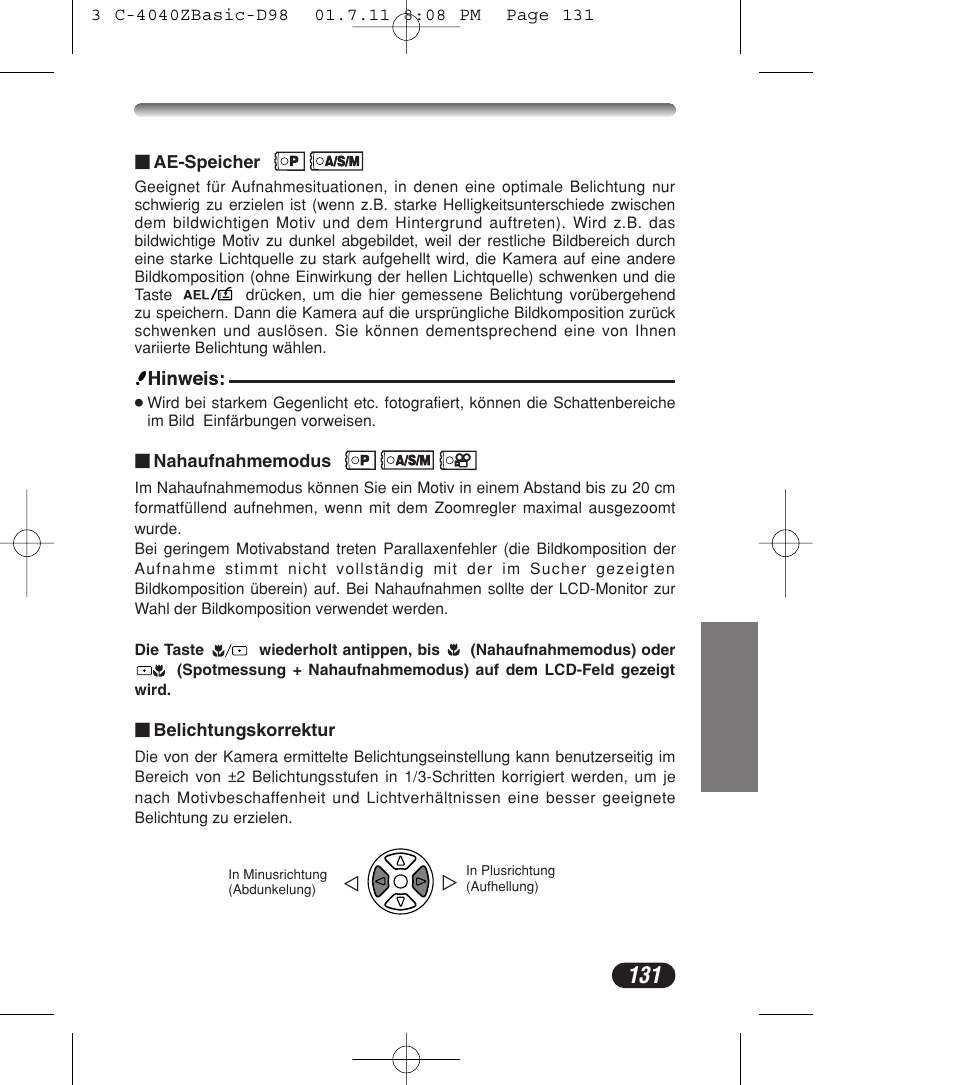 Olympus C-4040ZOOM User Manual | Page 131 / 196