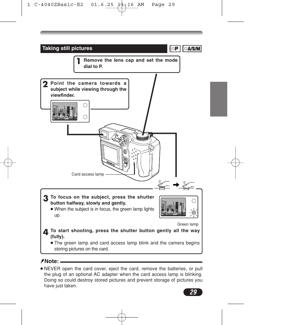 Olympus C-4040ZOOM User Manual | Page 29 / 196