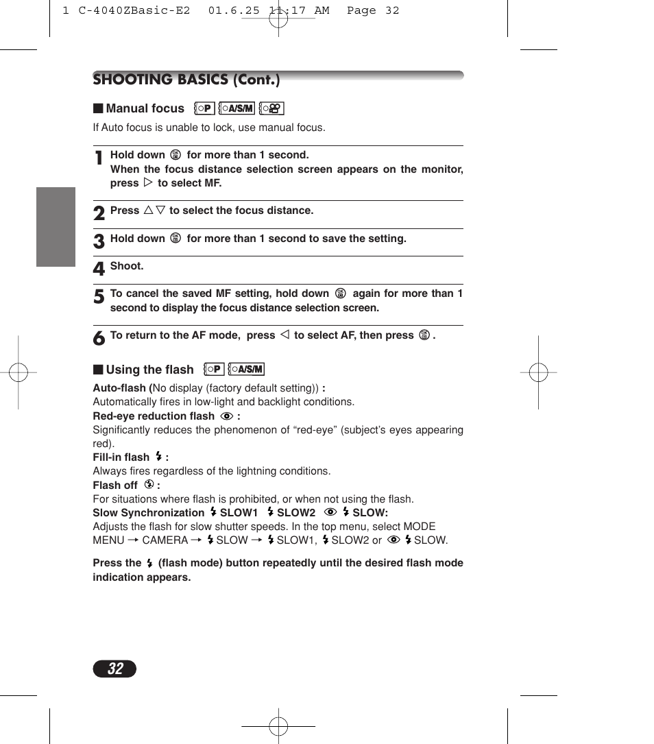 Olympus C-4040ZOOM User Manual | Page 32 / 196